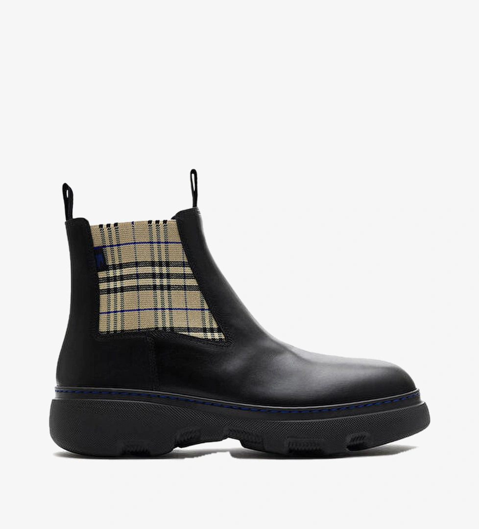 Burberry Siyah Burberry Leather Creeper