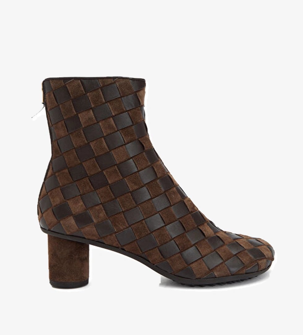 Kahverengi Kadın Deri Bot - Görsel 1