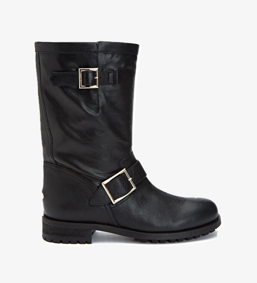 Jimmy Choo Biker Siyah Kadın Deri Bot model görseli