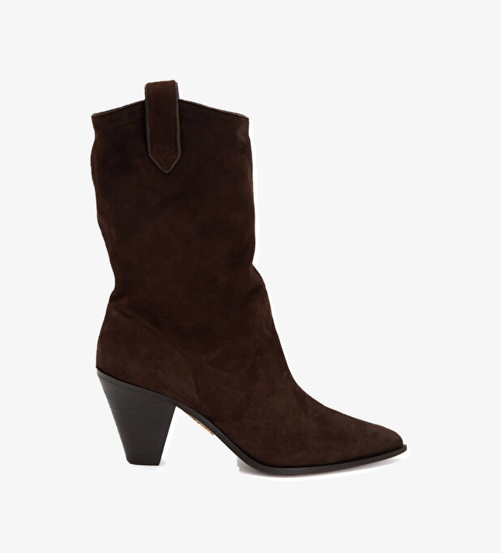 Boogie Cowboy Kahverengi Kadın Süet Bot - Görsel 1