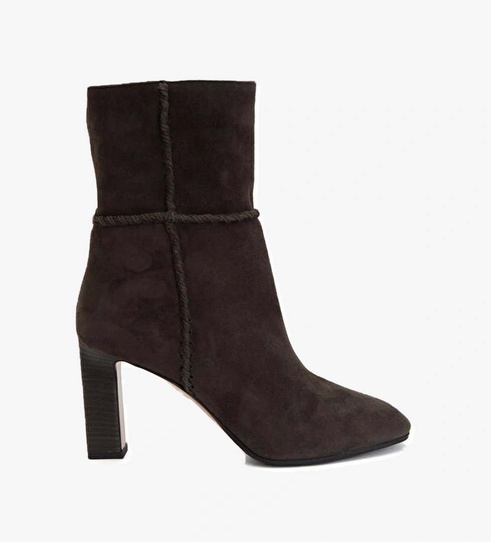 Kahverengi Kadın Süet Bot - Görsel 1