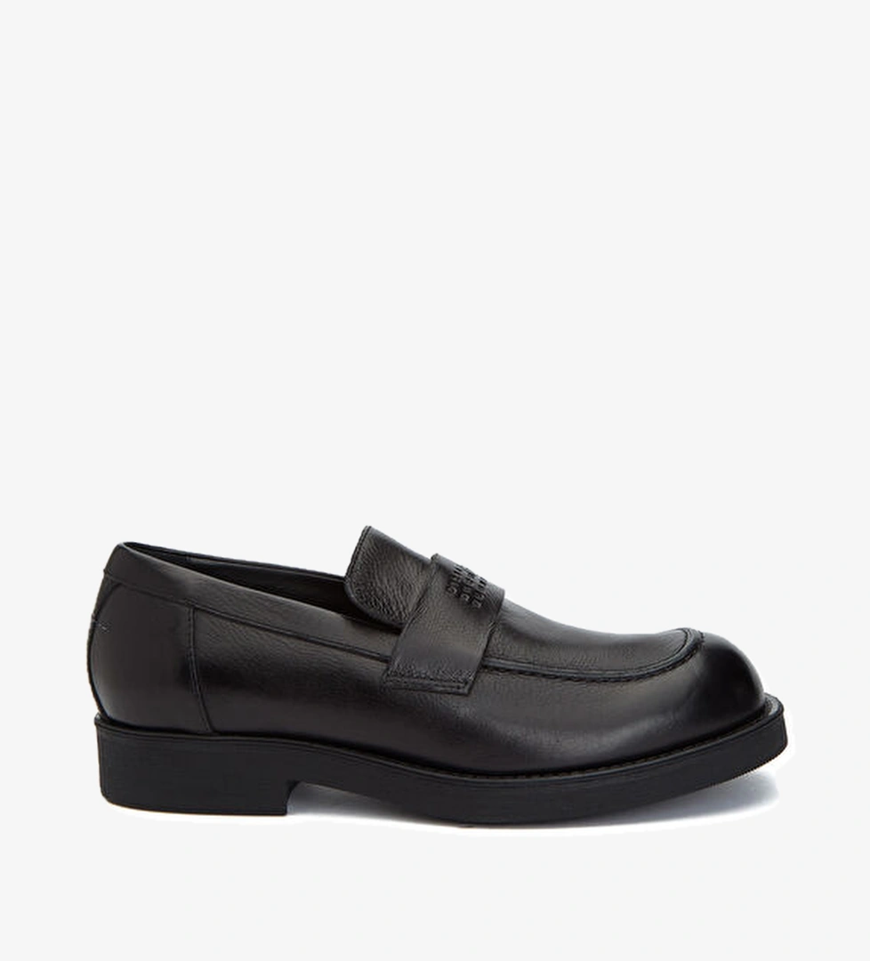 Mm6 Maison Margiela Siyah Erkek Deri Loafer model görseli