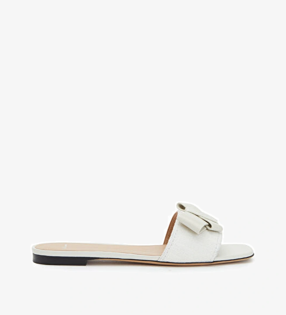 Kiton Kiton Beyaz Dokulu Kadın Terlik Sandalet & Terlik | Beymen Beyaz - 1. görsel