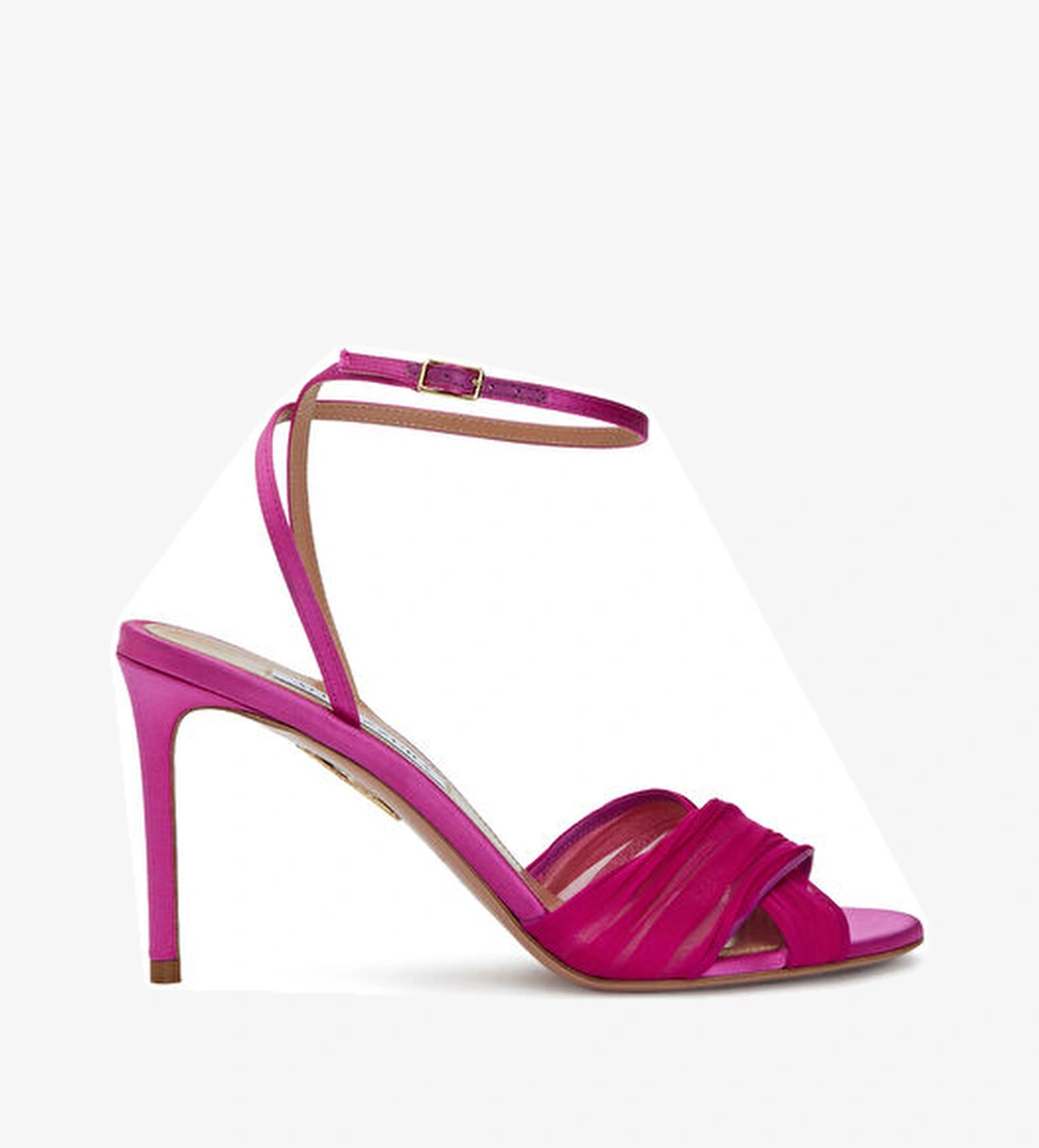 Aquazzura Aquazzura Voile Pembe Kadın İpek Saten Sandalet Sandalet & Terlik | Beymen Pembe - 1. görsel