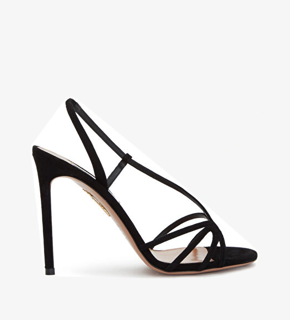 Aquazzura Aquazzura Talk To Me Siyah Kadın Süet Sandalet Sandalet & Terlik | Beymen Siyah - 1. görsel