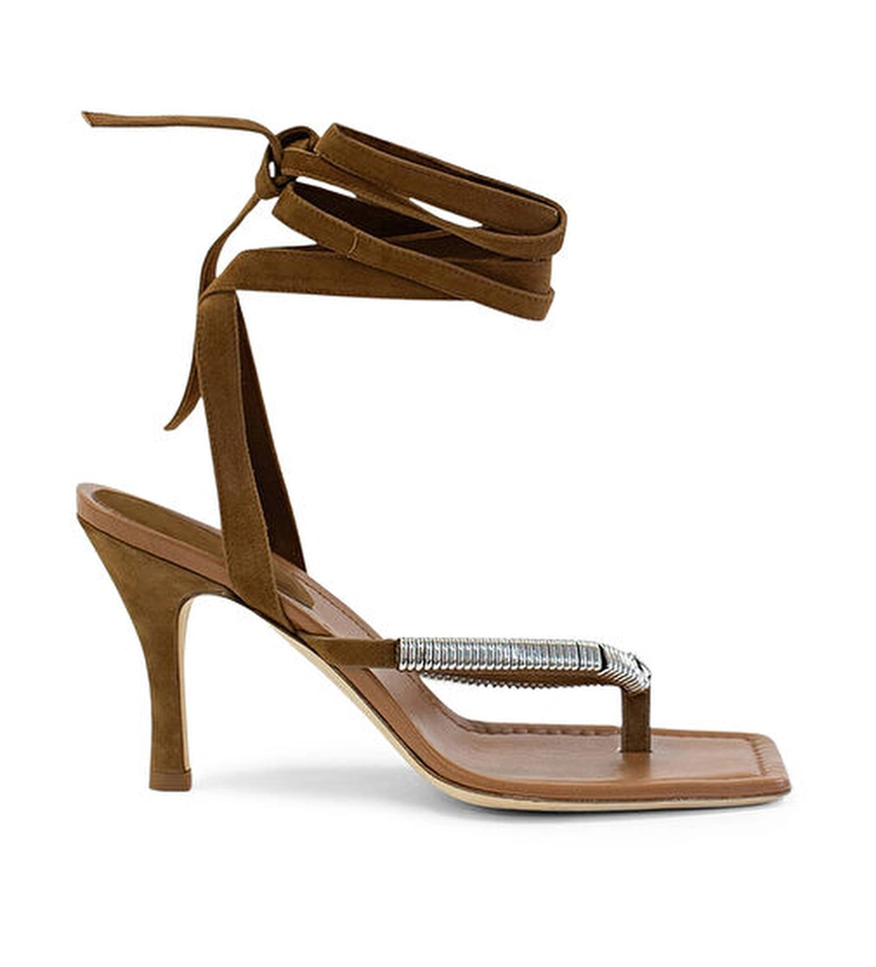 Christopher Esber Christopher Esber Frida Taba Kadın Deri Sandalet Sandalet & Terlik | Beymen Taba - 1. görsel