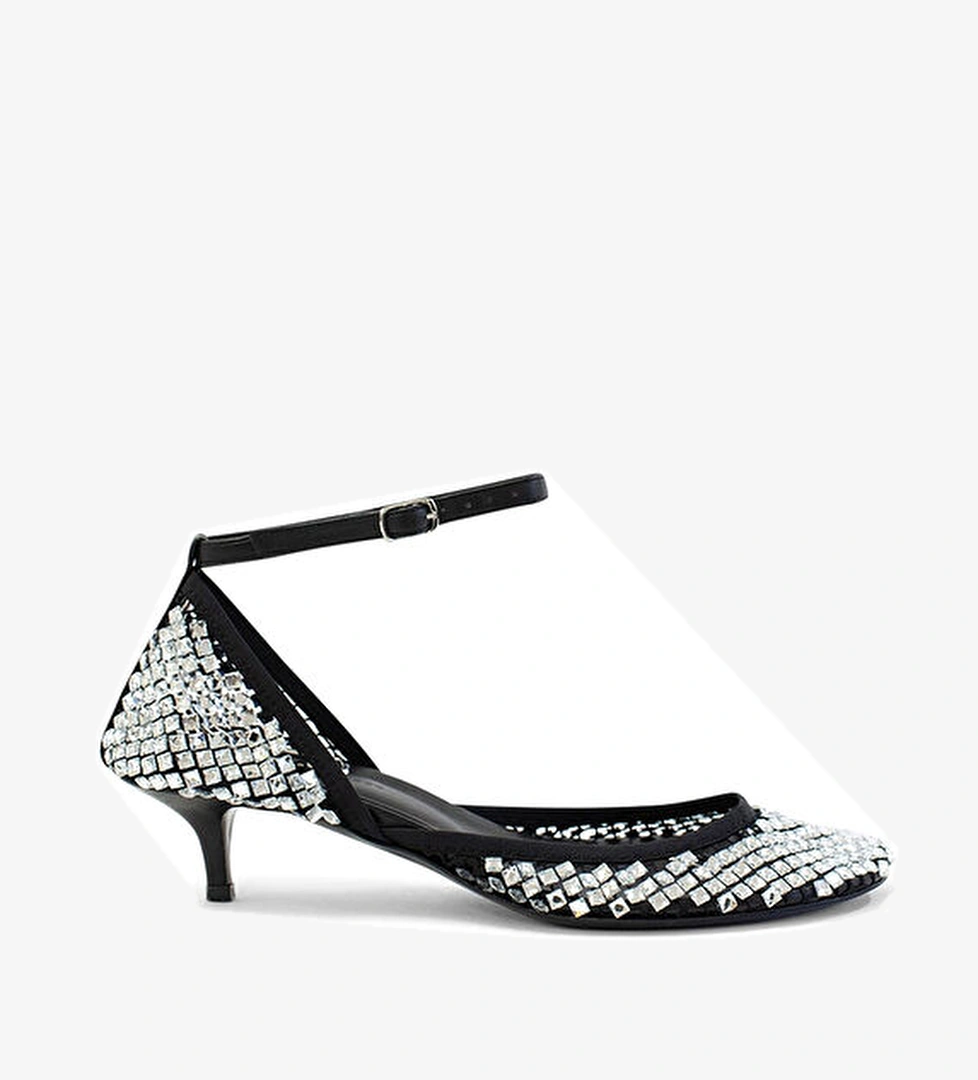 Christopher Esber Christopher Esber Minette Siyah File Dokulu Topuklu Ayakkabı Babet | Beymen Siyah - 1. görsel