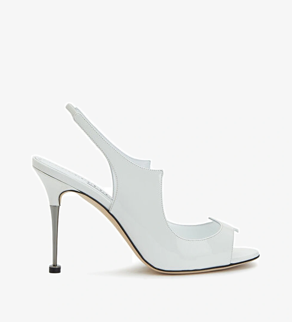 Manolo Blahnik Manolo Blahnik Minza Beyaz Kadın Deri Sandalet Sandalet & Terlik | Beymen Beyaz - 1. görsel