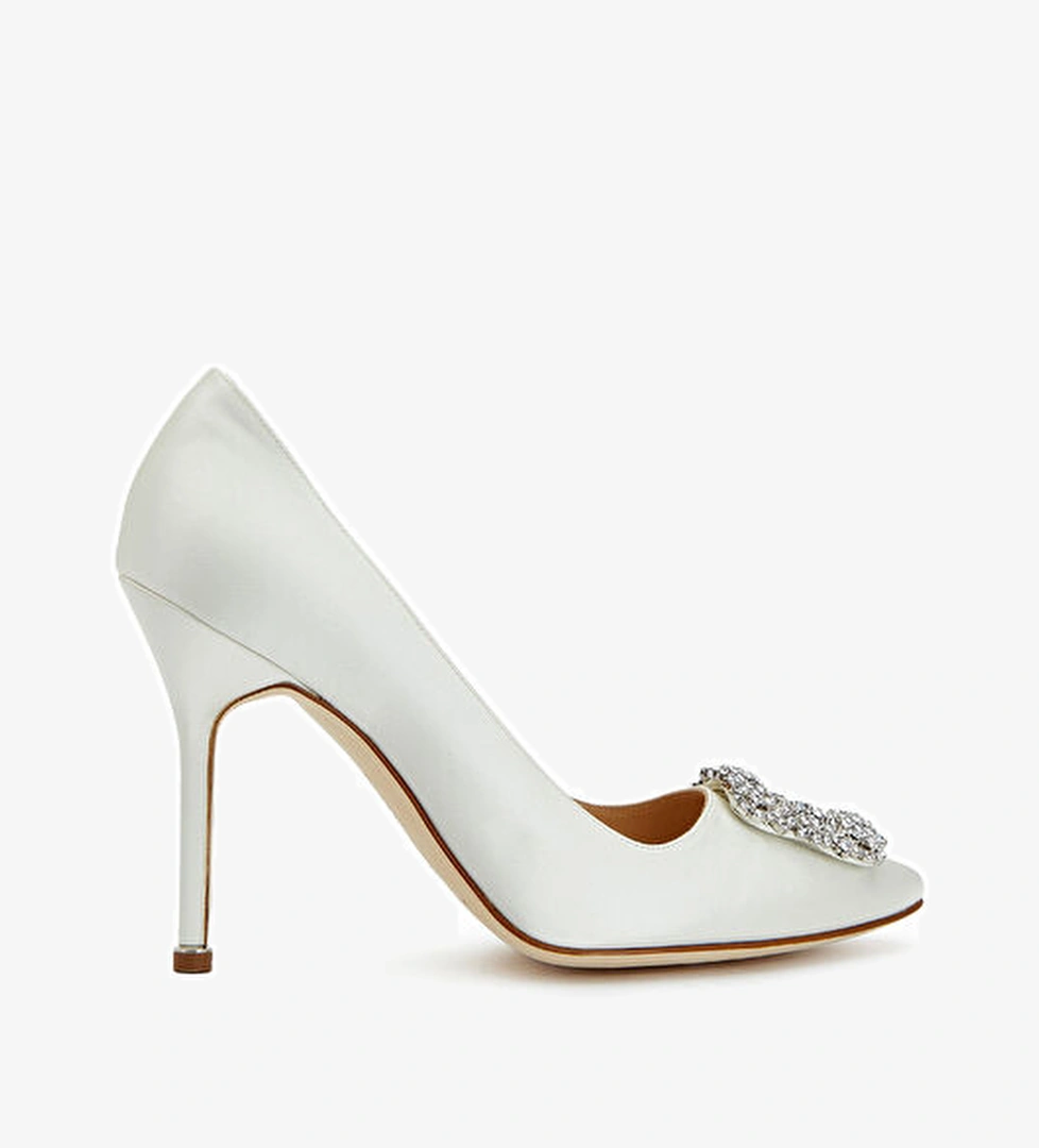 Manolo Blahnik Manolo Blahnik Hangisi Krem Stiletto Basketbol Ayakkabıları | Beymen Krem - 1. görsel