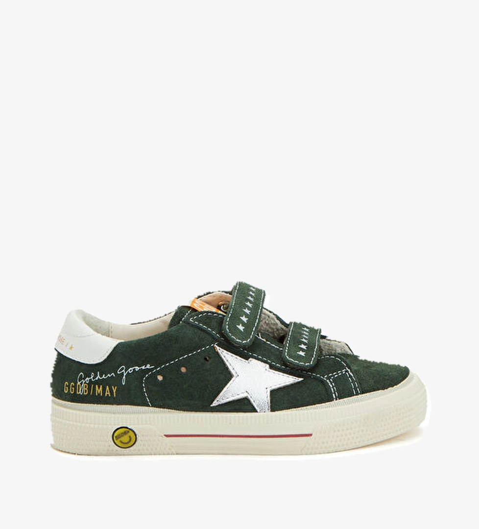 May Yeşil Çocuk Süet Sneaker - Görsel 1