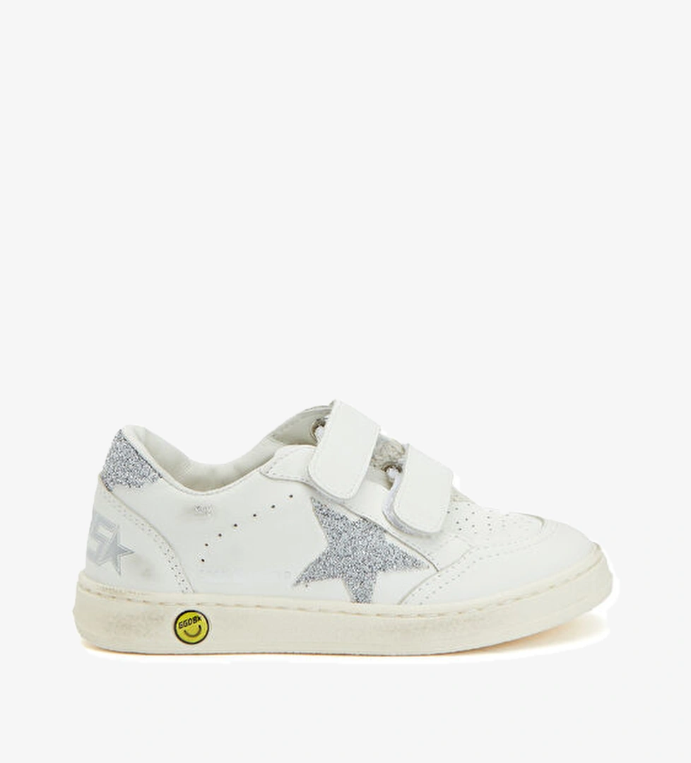 Ball Star Beyaz Çocuk Deri Sneaker - Görsel 1
