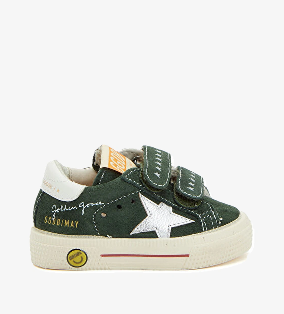 May Yeşil Çocuk Süet Sneaker - Görsel 1