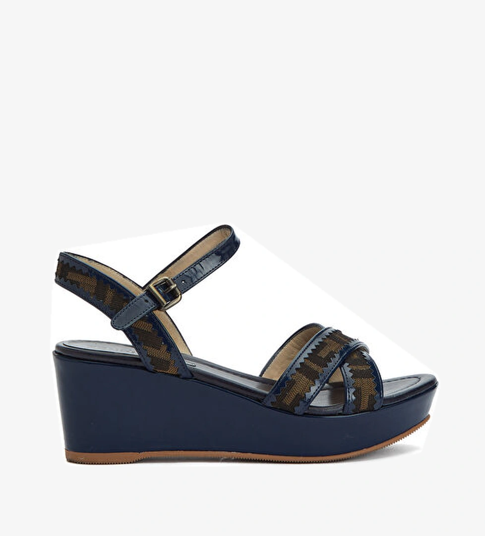 Beymen Reborn Beymen Reborn Lacivert Fendi Topuklu Sandalet Beymen'de! Lacivert - 1. görsel