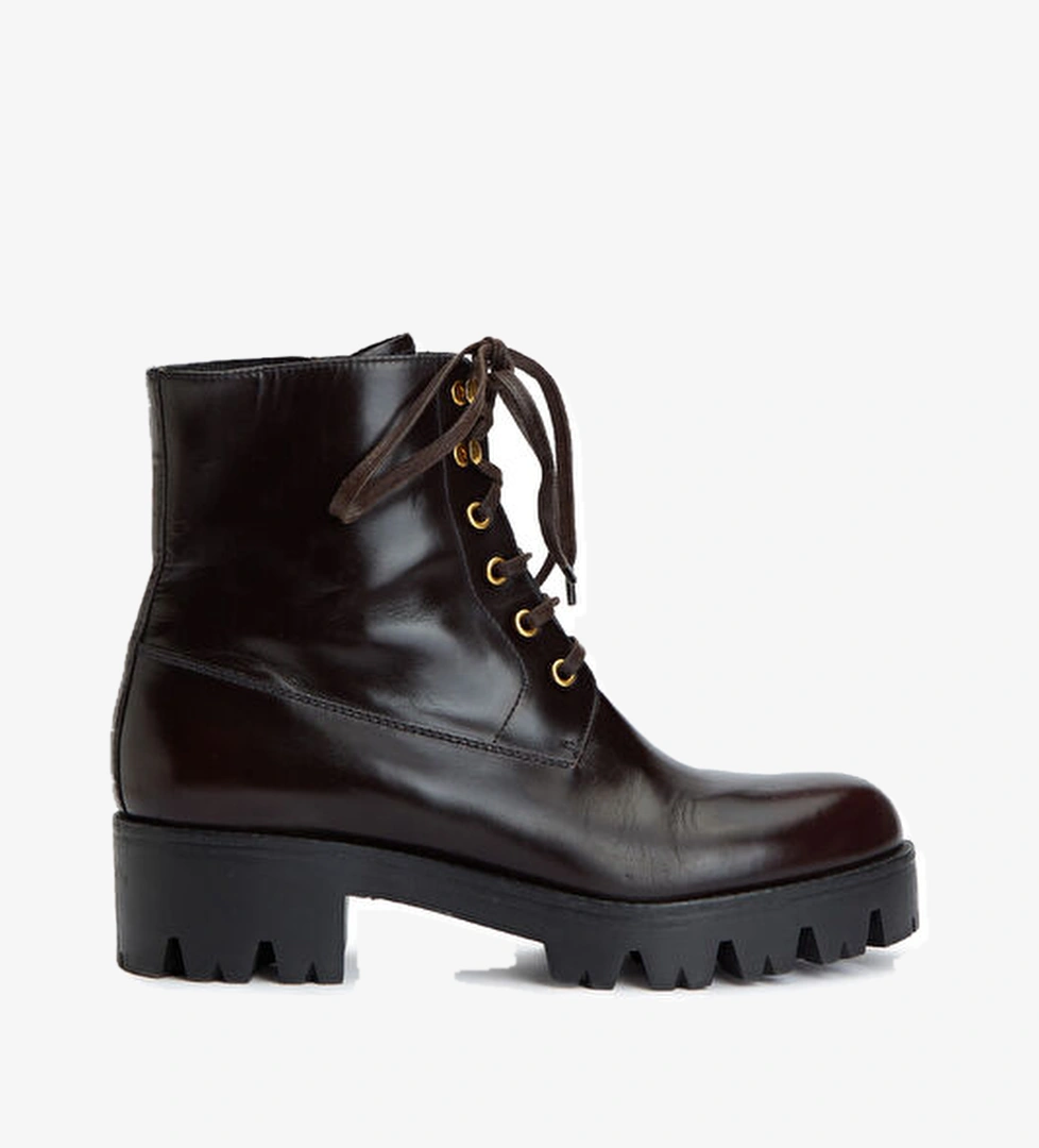 Beymen Reborn Beymen Reborn Koyu Kahverengi Prada Kadın Bot Beymen'de! Koyu Kahverengi - 1. görsel