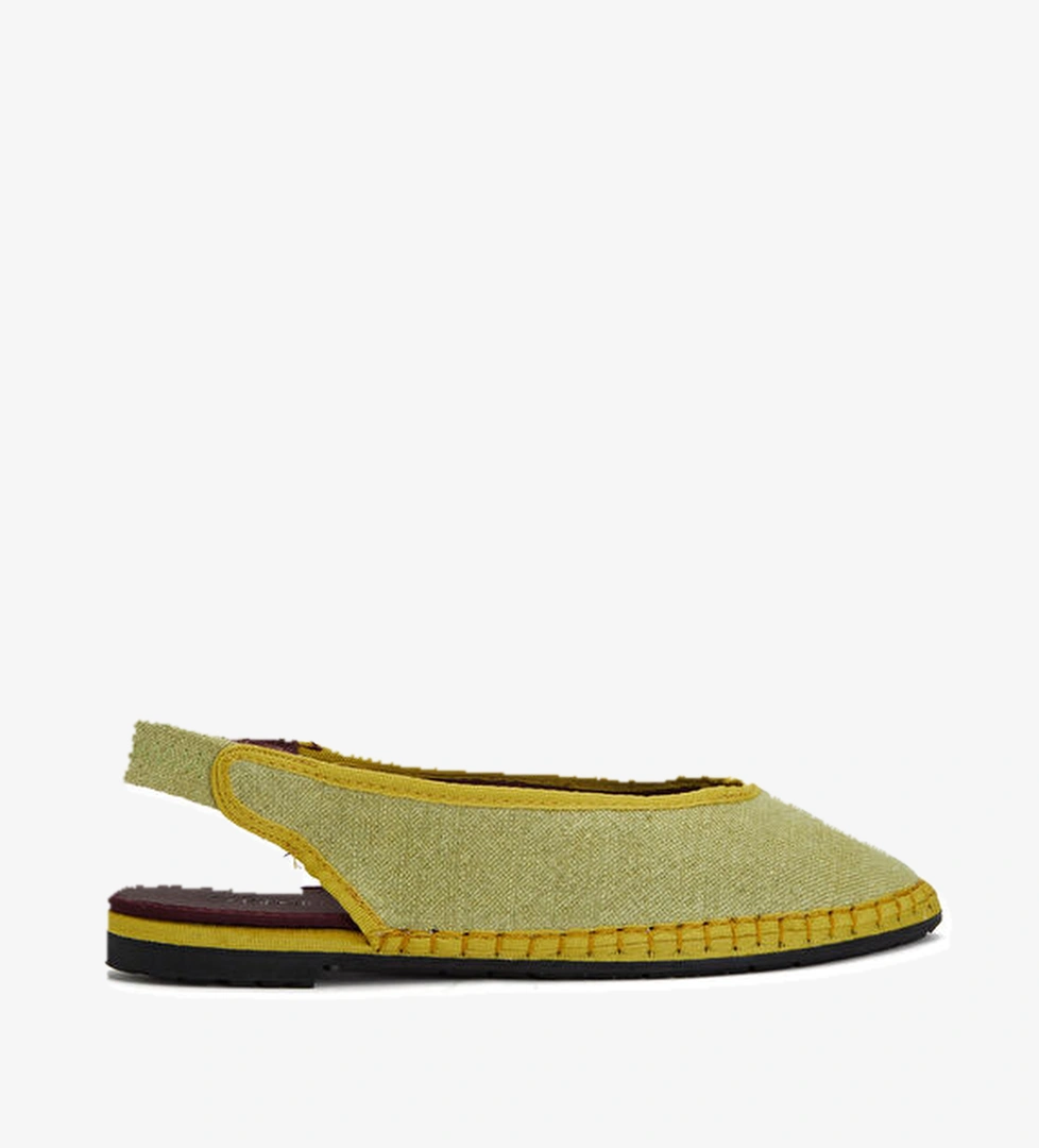 Flabelus Flabelus Narnia Açık Sarı Keten Babet | Beymen Açık Sarı - 1. görsel