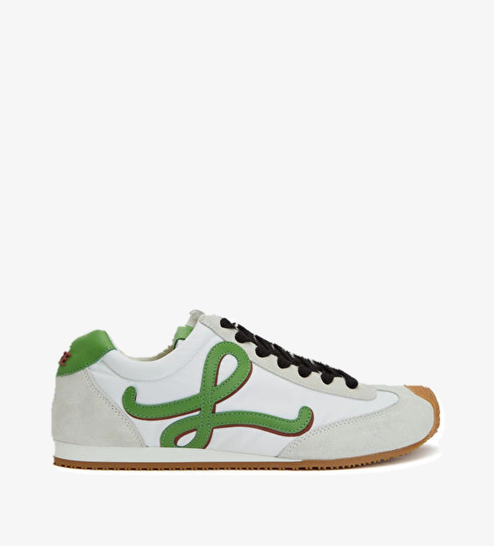 Loewe Loewe Beyaz Yesil Ballet Runner 2.0 Beyaz Yeşil Kadın Deri Sneaker | Beymen Beyaz Yesil - 1. görsel