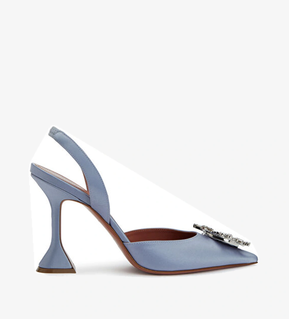 Amina Muaddi Amina Muaddi Begum Lila İpek Topuklu Ayakkabı Basketbol Ayakkabıları | Beymen Lila - 1. görsel