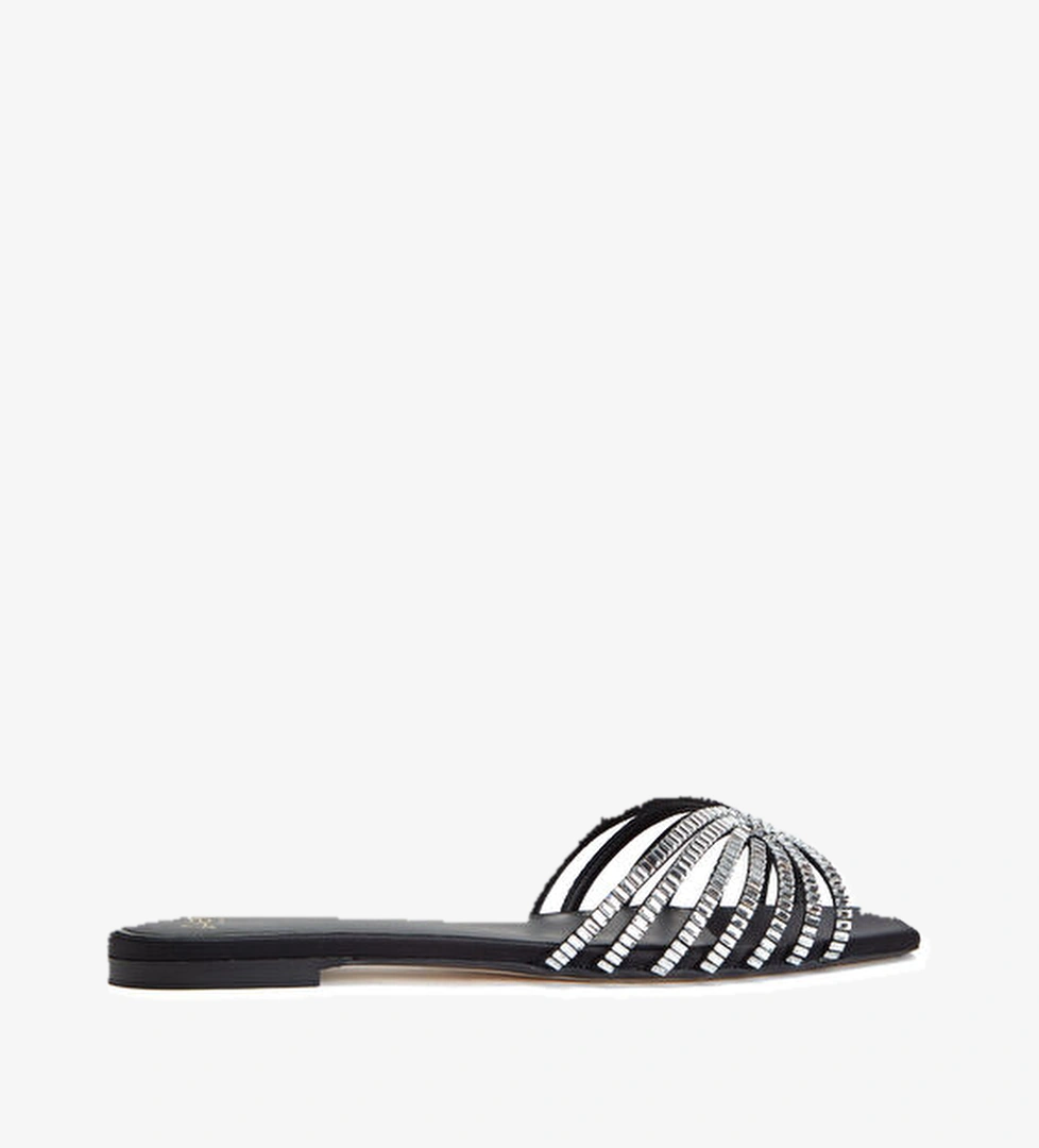 Alevi Alevi Sole Siyah Kadın İpek Terlik Beymen'de! Siyah - 1. görsel