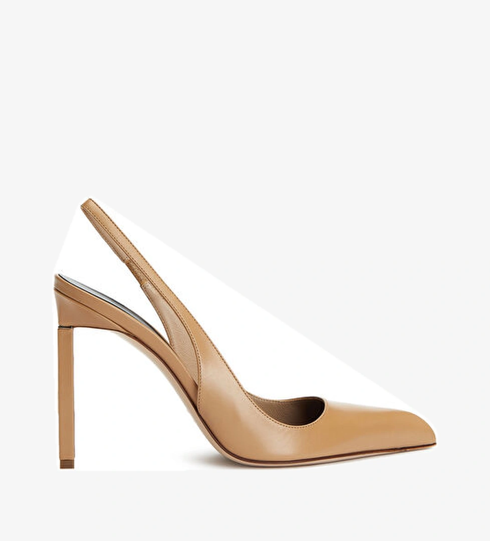 Tom Ford Tom Ford Bej Deri Topuklu Ayakkabı Beymen'de! Bej - 1. görsel