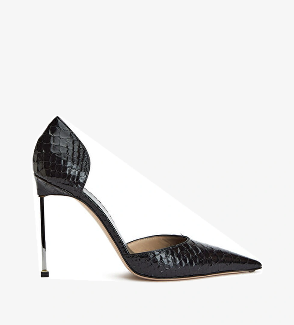 Tom Ford Tom Ford Siyah Deri Topuklu Ayakkabı Beymen'de! Siyah - 1. görsel