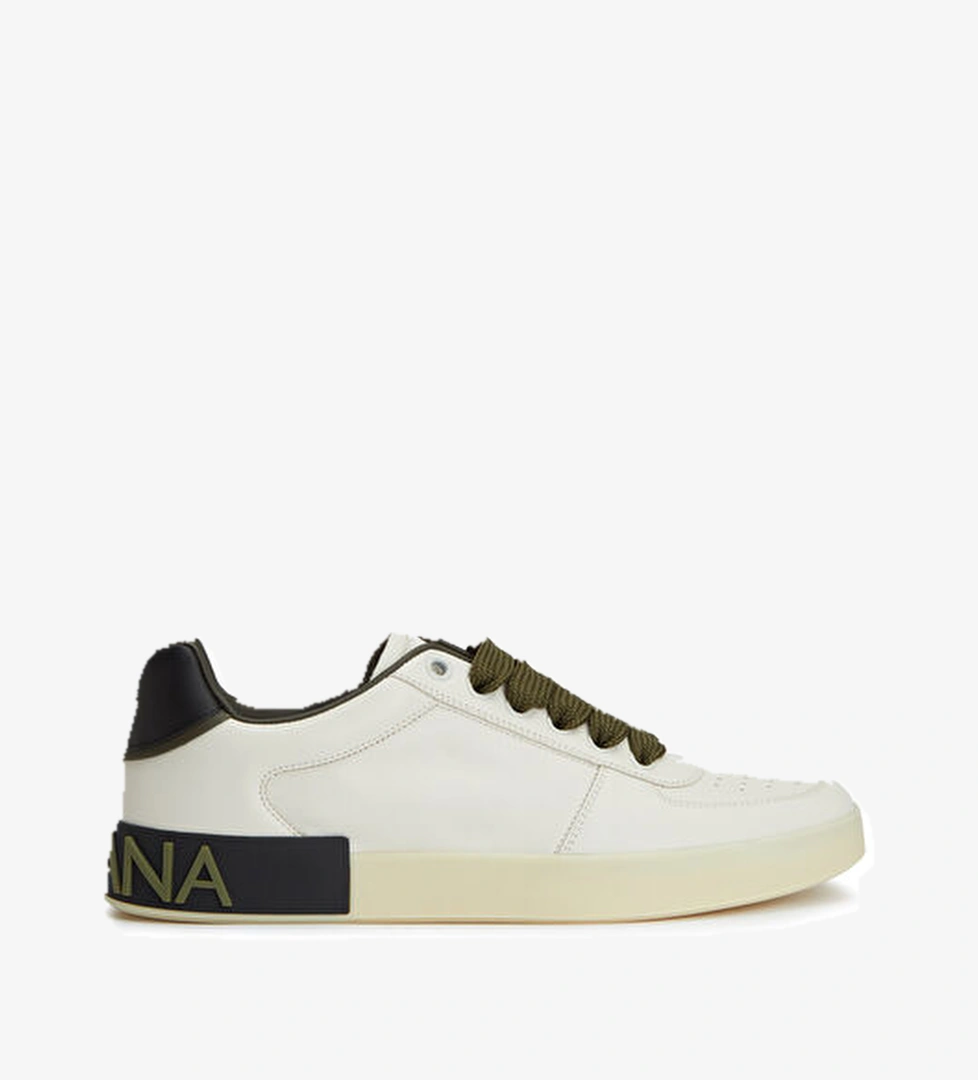 Dolce&gabbana Dolce&gabbana Portofino Haki Beyaz Erkek Deri Sneaker Beymen'de! Haki Beyaz - 1. görsel