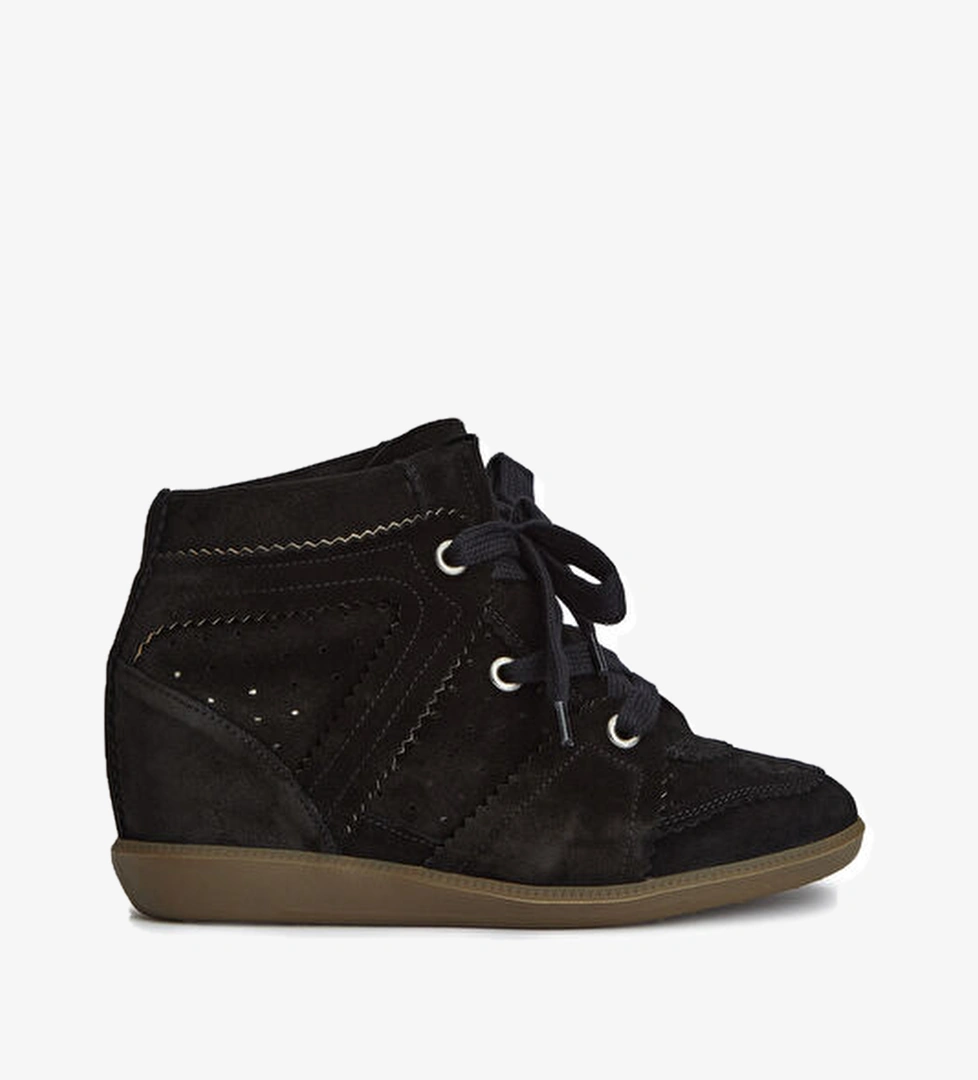 Isabel Marant Isabel Marant Bobby Siyah Kadın Deri Sneaker Beymen'de! Siyah - 1. görsel