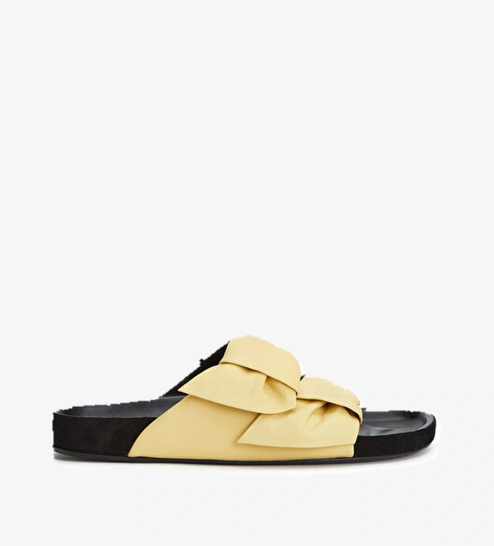 Isabel Marant Isabel Marant Lennyo Açık Sarı Kadın Deri Terlik Beymen'de! Açık Sarı - 1. görsel