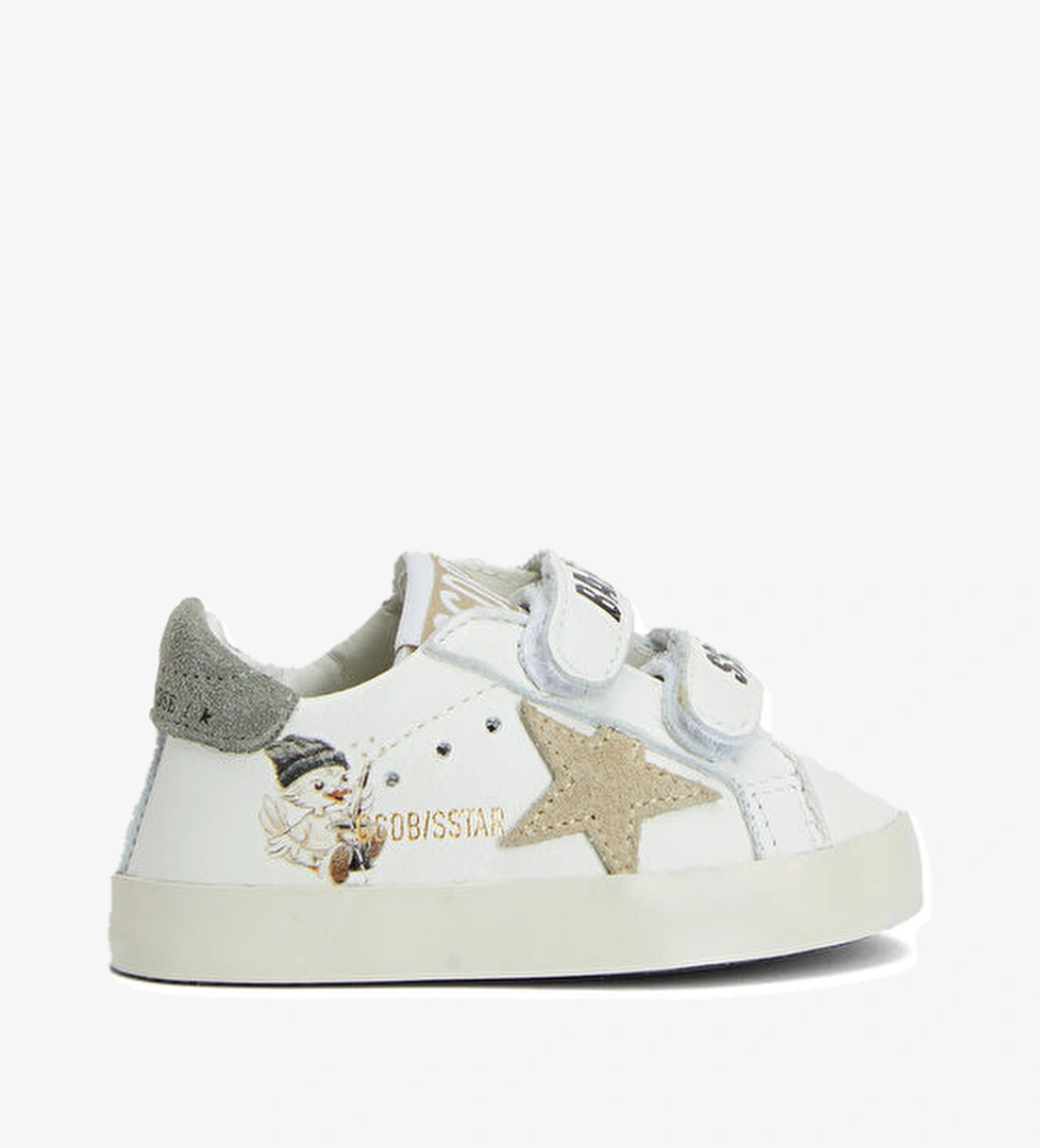 Golden Goose Golden Goose Çok Renkli Beyaz Old School Beyaz Unisex Çocuk Deri Sneaker Beymen'de! Çok Renkli Beyaz - 1. görsel