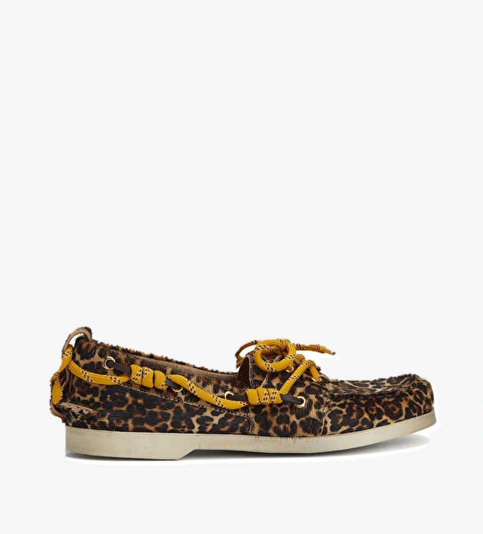Golden Goose Golden Goose Boat Leopar Kadın Deri Loafer Beymen'de! Leopar - 1. görsel