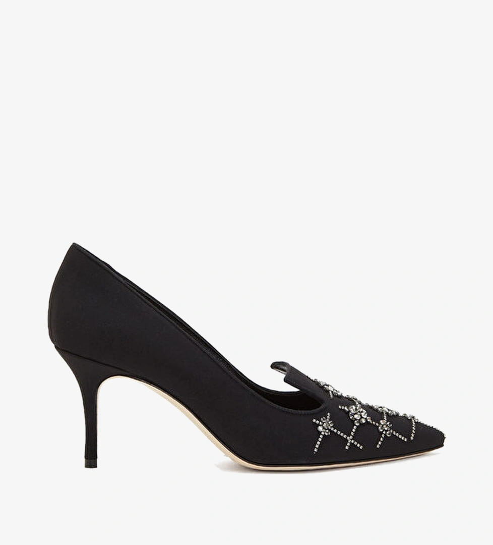 Manolo Blahnik Siyah Manolo Blahnik Ipek