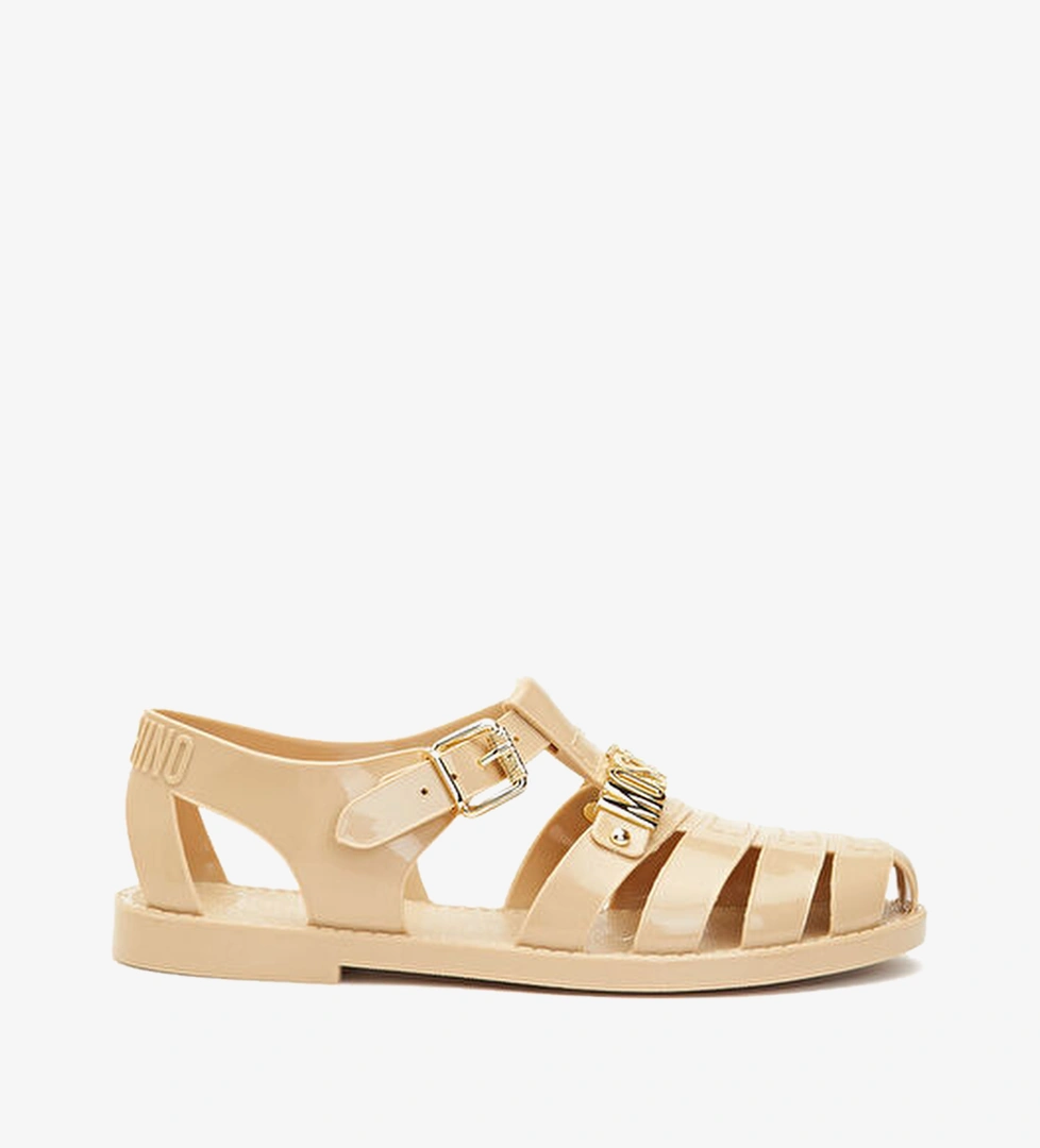 Moschino Bej Moschino Sandalet