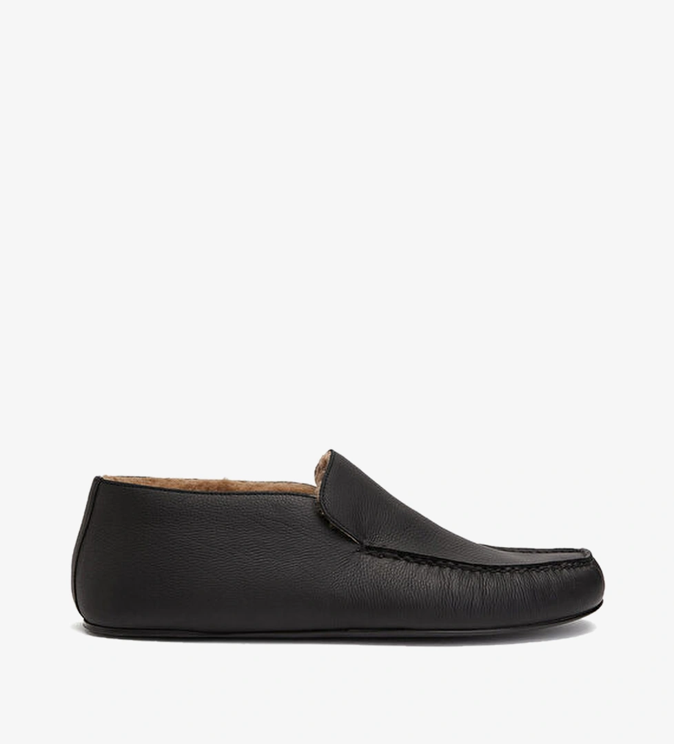 Siyah Erkek Deri Loafer