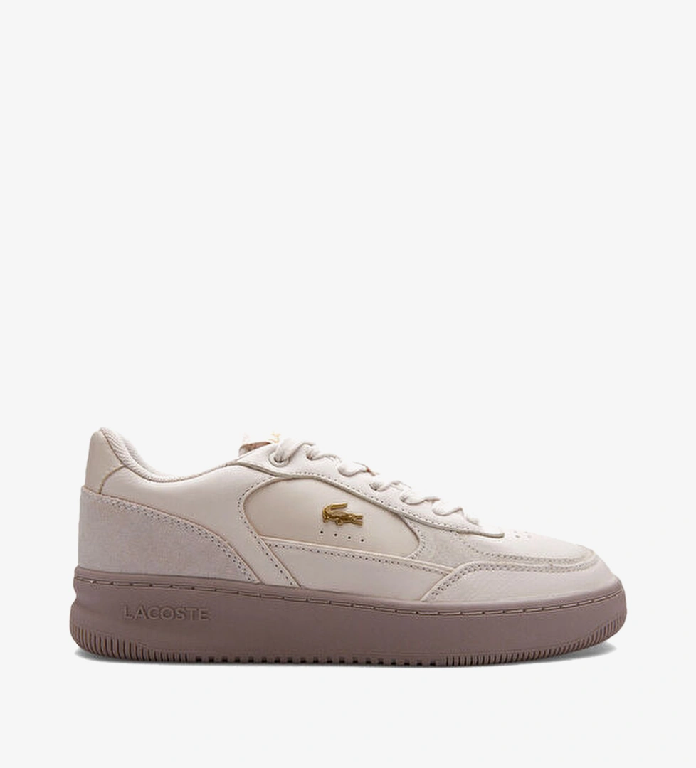 L001 Ace Krem Deri Kadın Sneaker