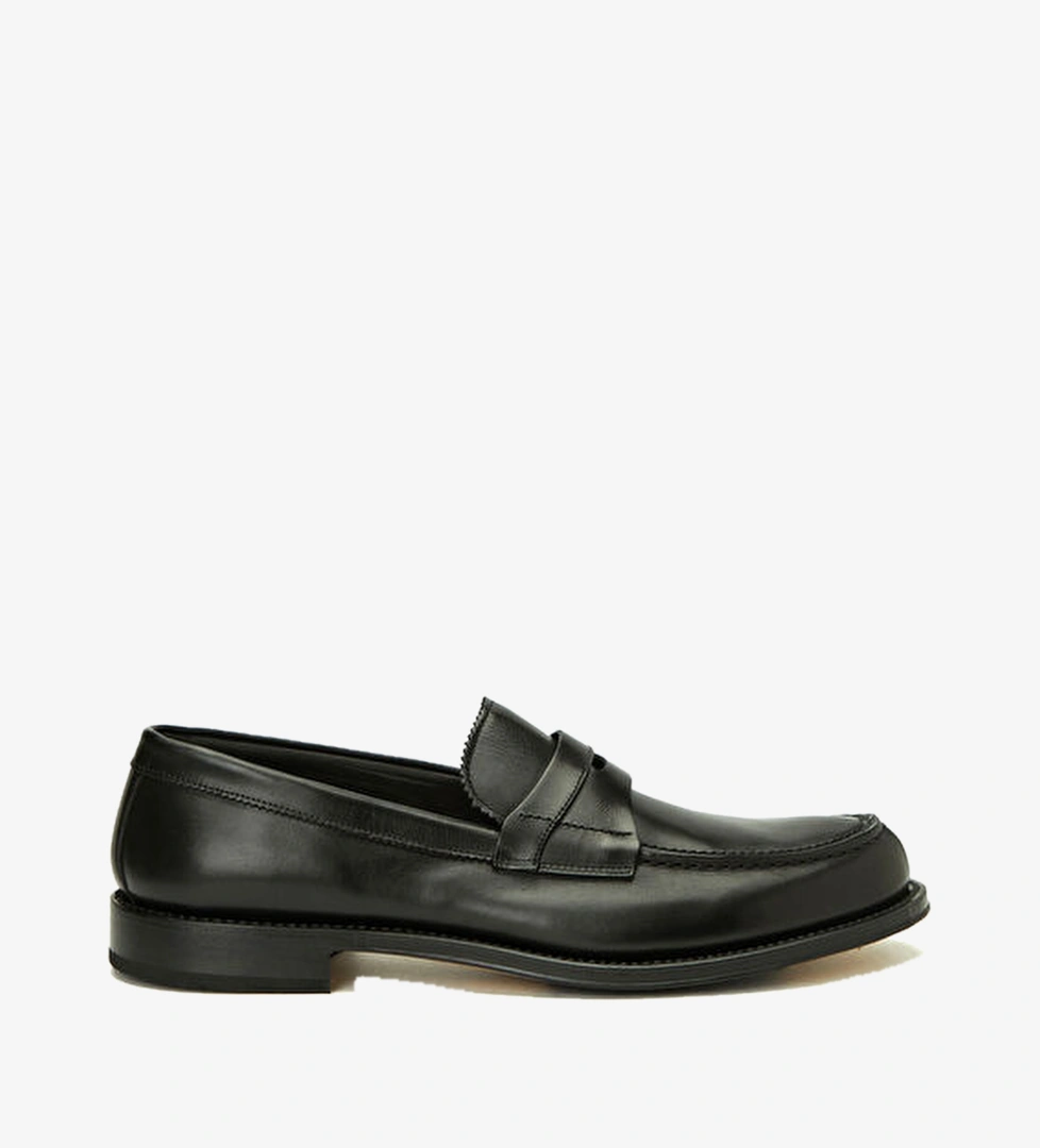 Siyah Erkek Deri Loafer