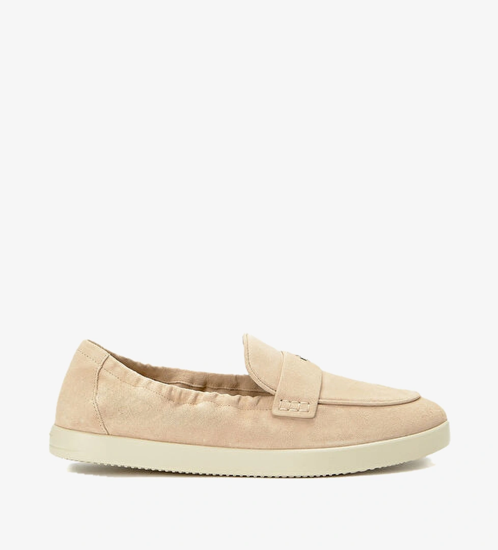 Bej Kadın Deri Loafer