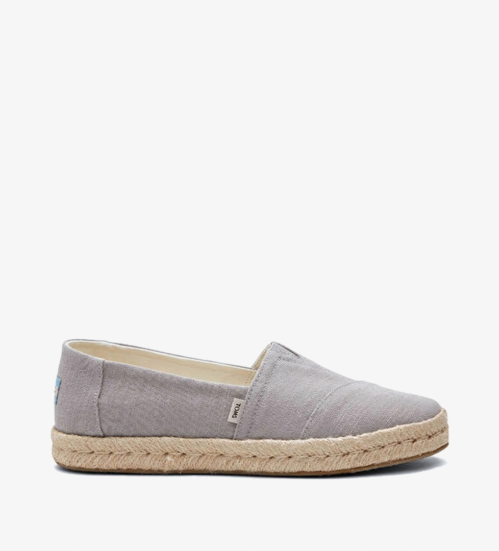 Toms Alpargata Rope 2.0  Recycled Cotton Slubby Woven Gri Kadın Espadril
