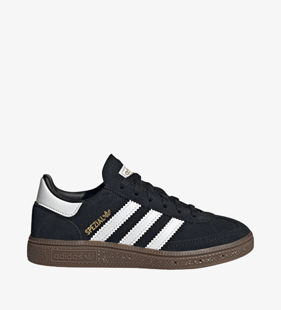 Handball Spezial Siyah Unisex Çocuk Deri Sneaker