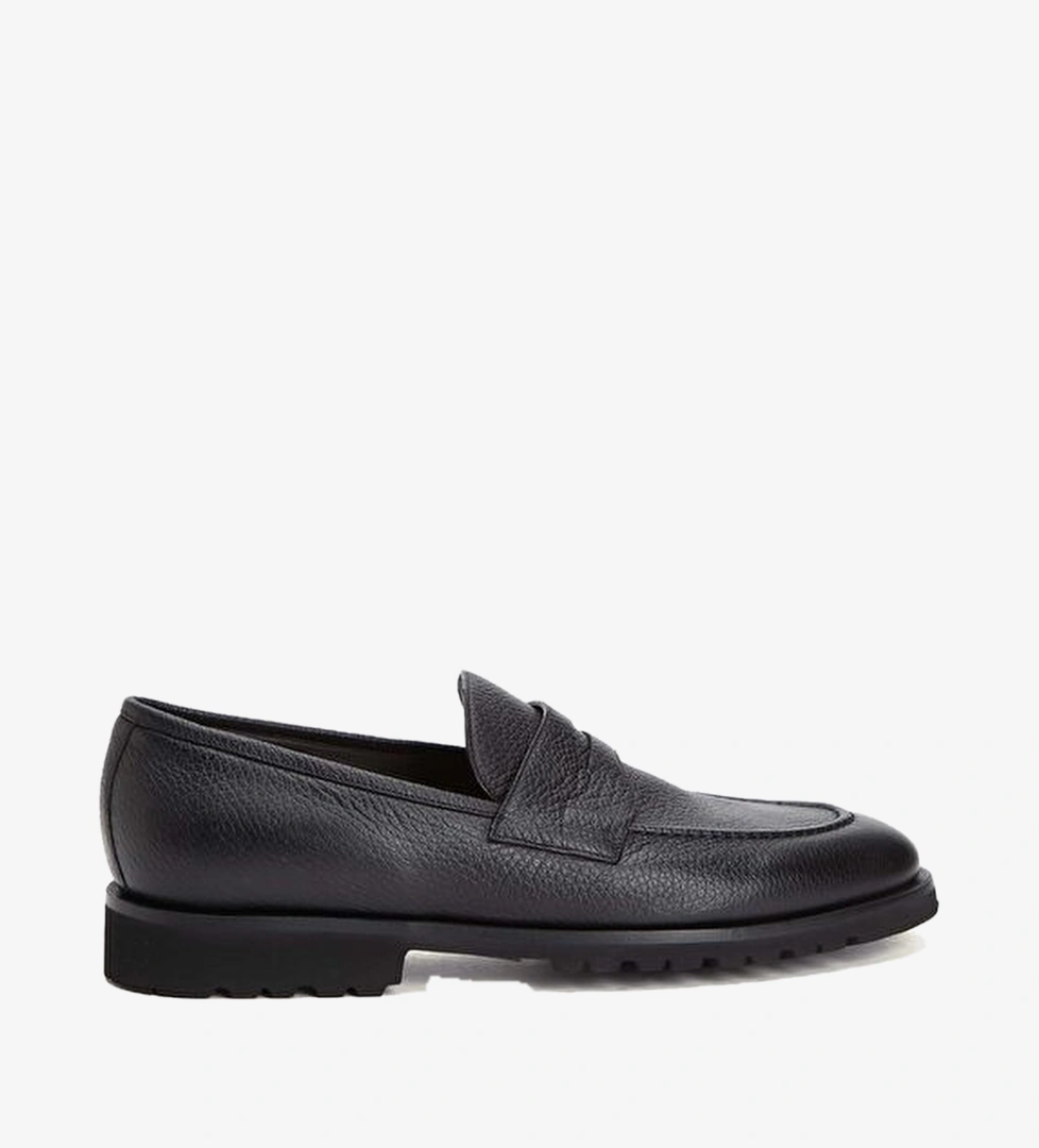 Siyah Erkek Deri Loafer