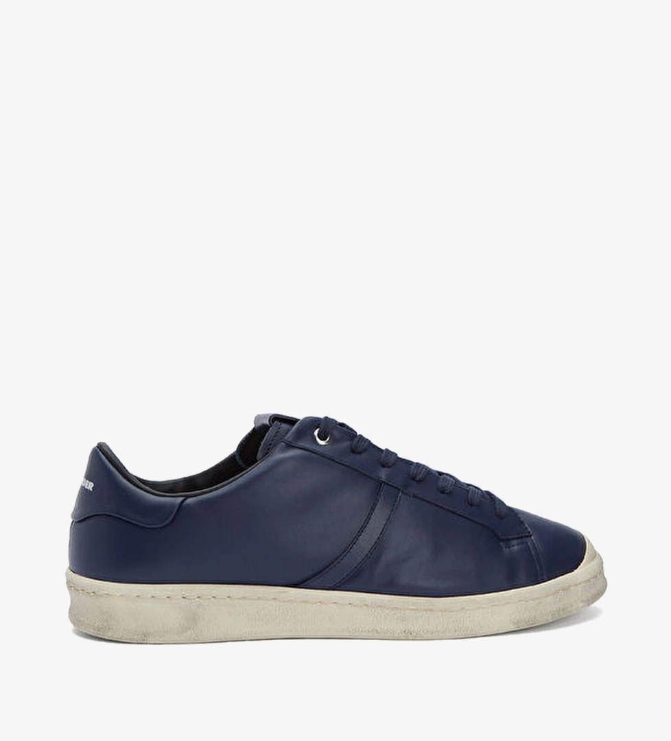 Lacivert Erkek Deri Sneaker