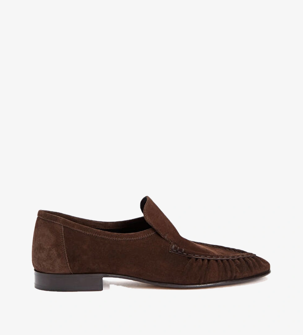 Kahverengi Erkek Süet Loafer