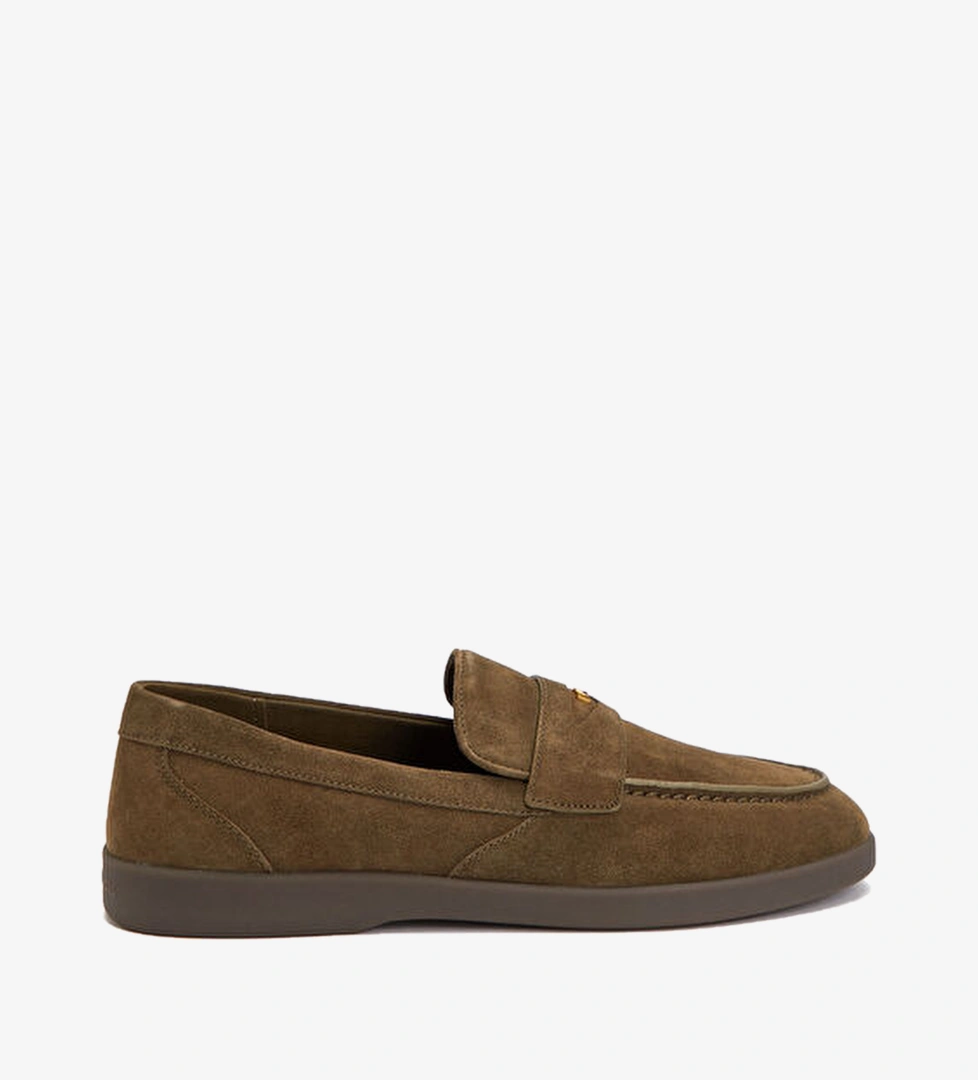 Wesley Haki Erkek Süet Loafer