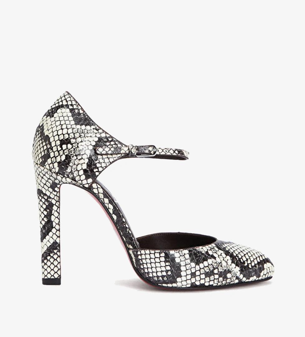Christian Louboutin Siyah Beyaz Christian Louboutin Fanny