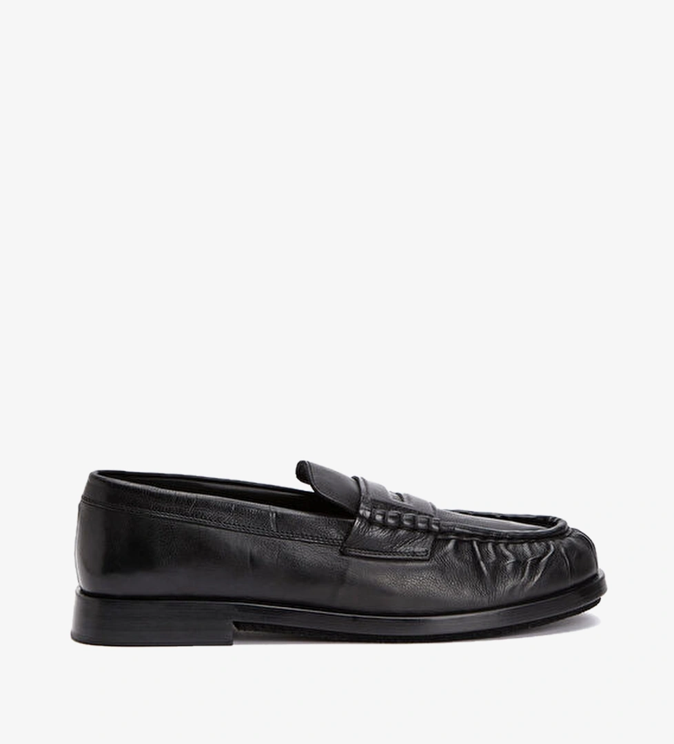Siyah Erkek Deri Loafer