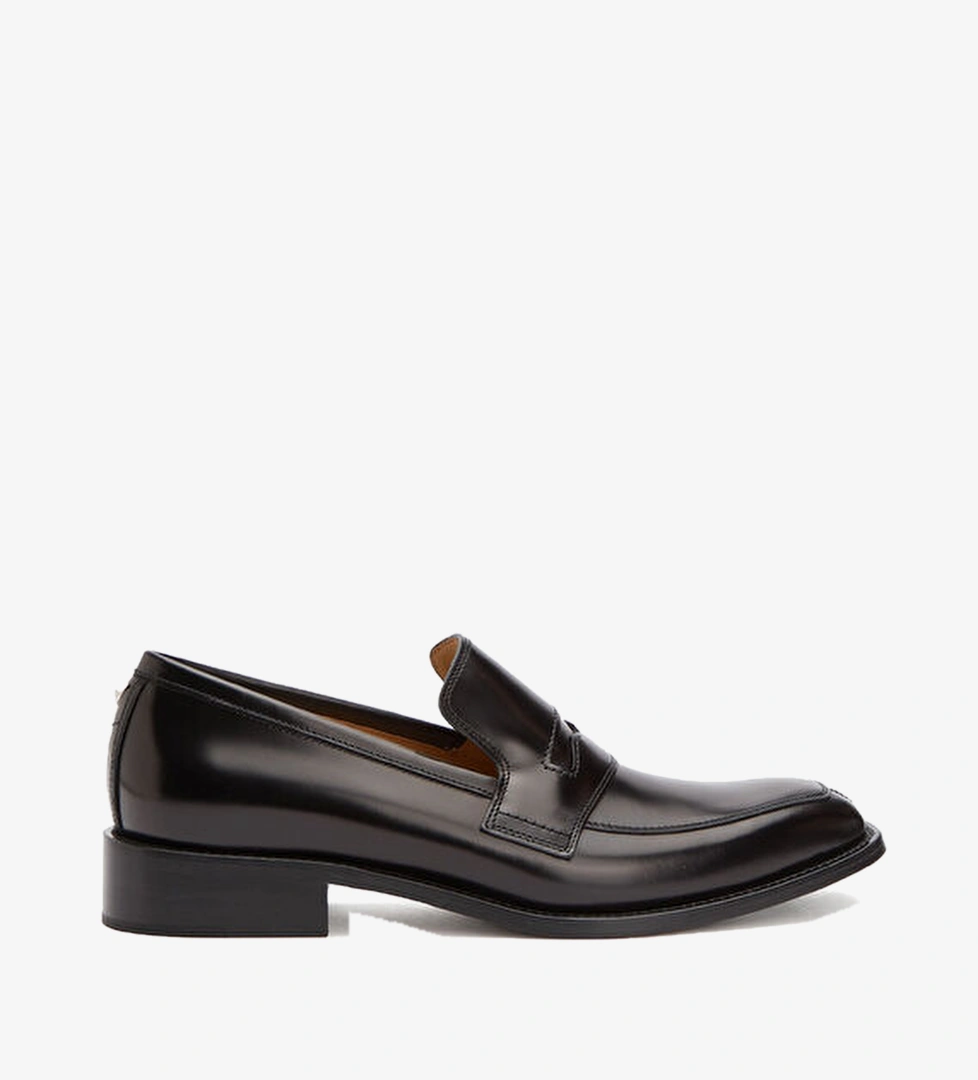 Show Siyah Kadın Deri Loafer