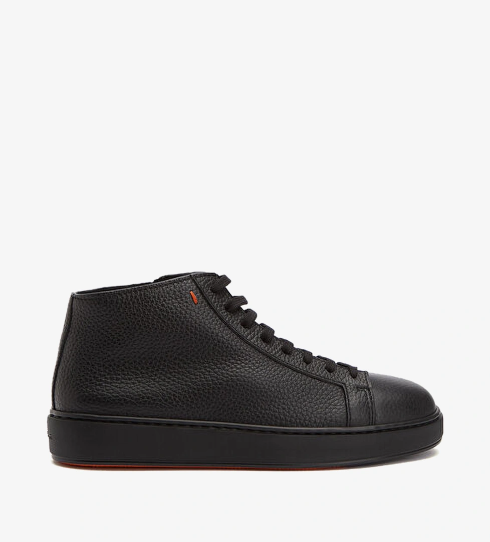 Clean Icpn High Siyah Erkek Deri Sneaker