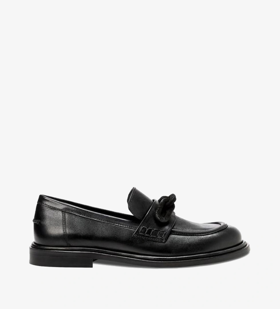 Catena Bordo Kadın Deri Loafer
