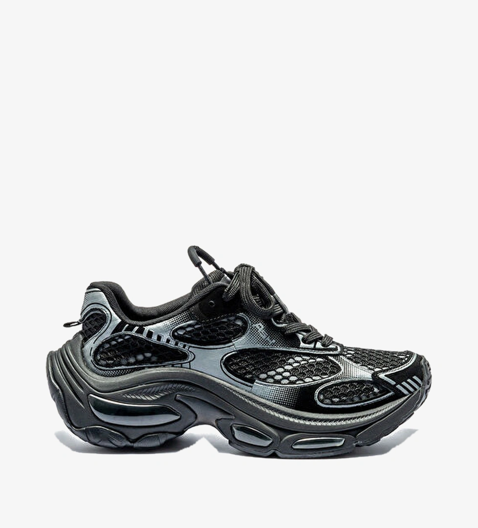 Dragon Man Siyah Erkek Deri Sneaker