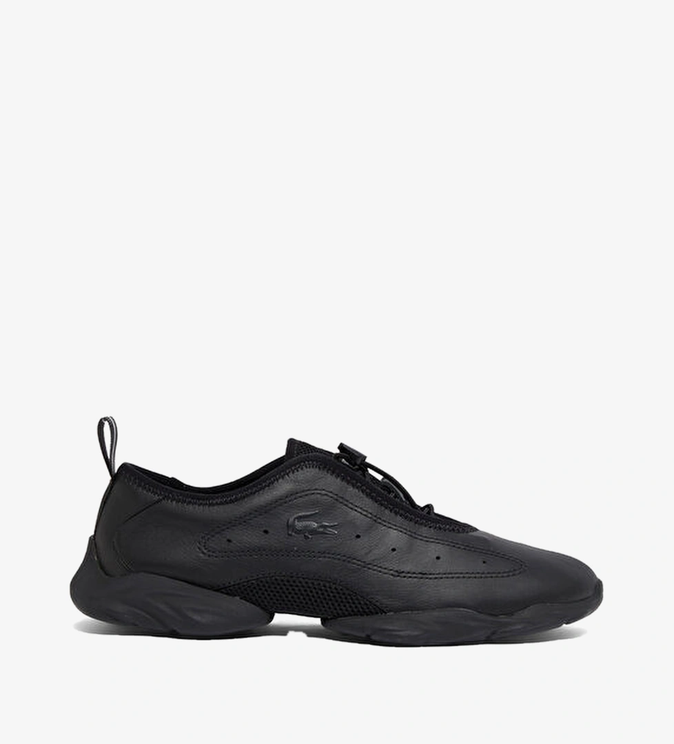 Tennis Ballerina Siyah Deri Kadın Sneaker