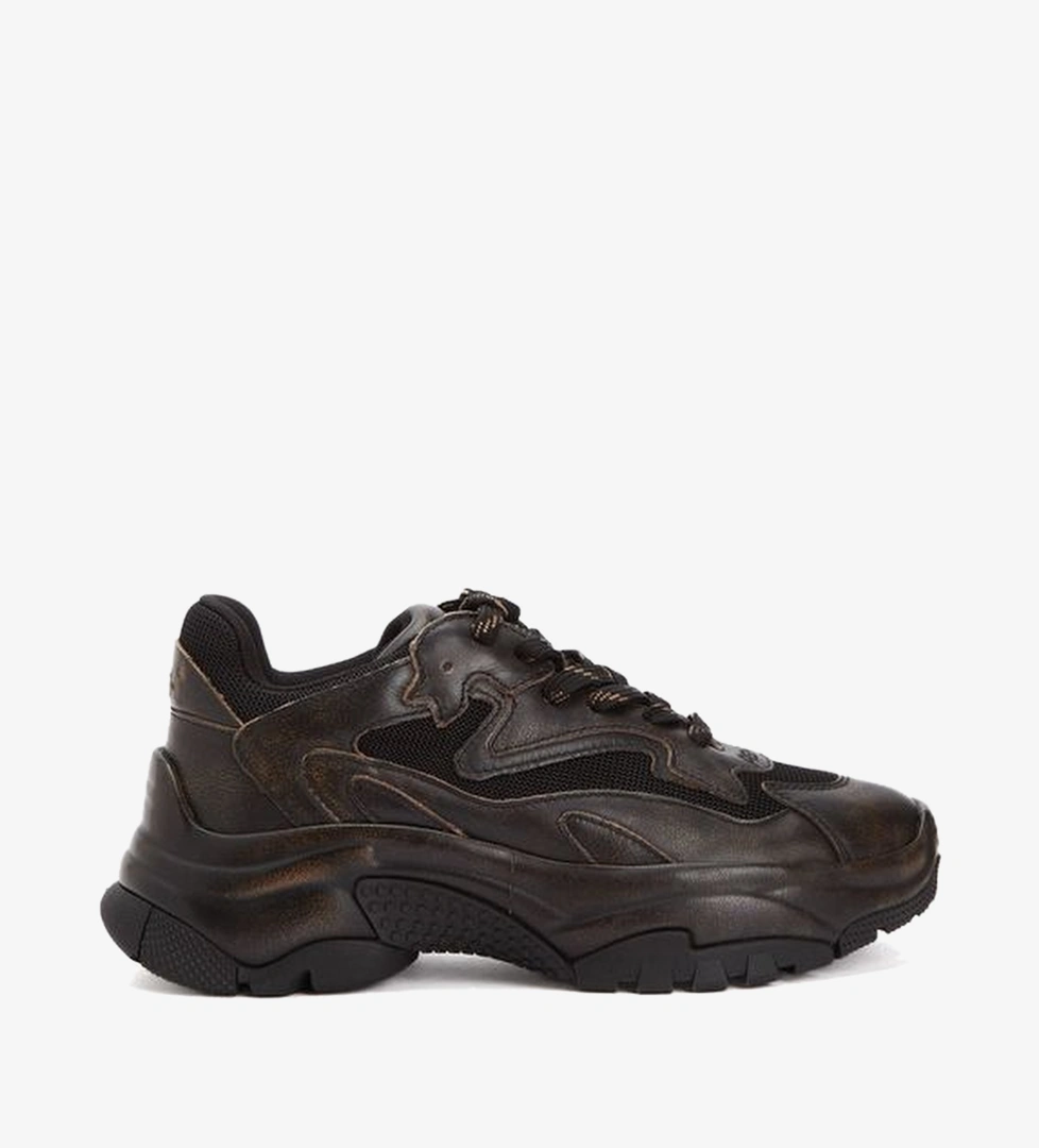 Addict Bis Siyah Kadın Deri Sneaker