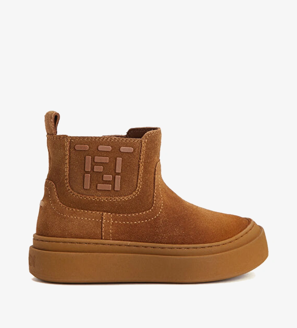 Bronz Unisex Çocuk Deri Bot